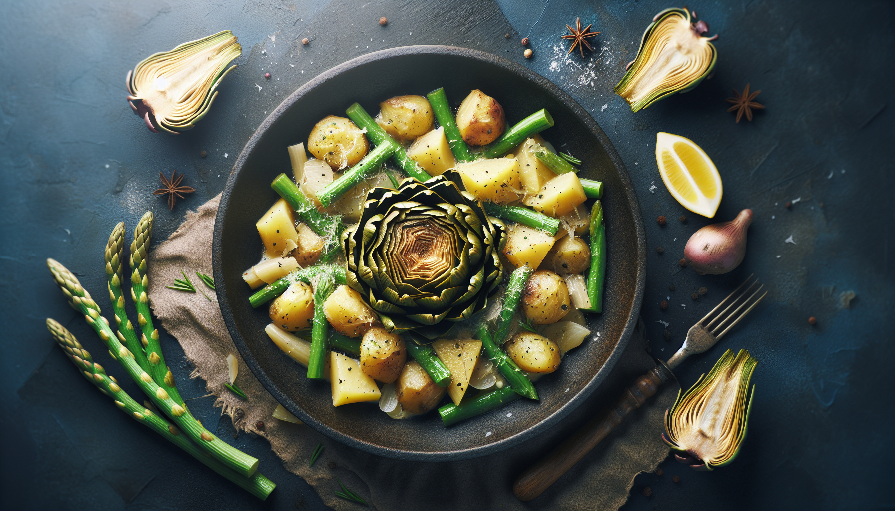 carciofi e patate in padella